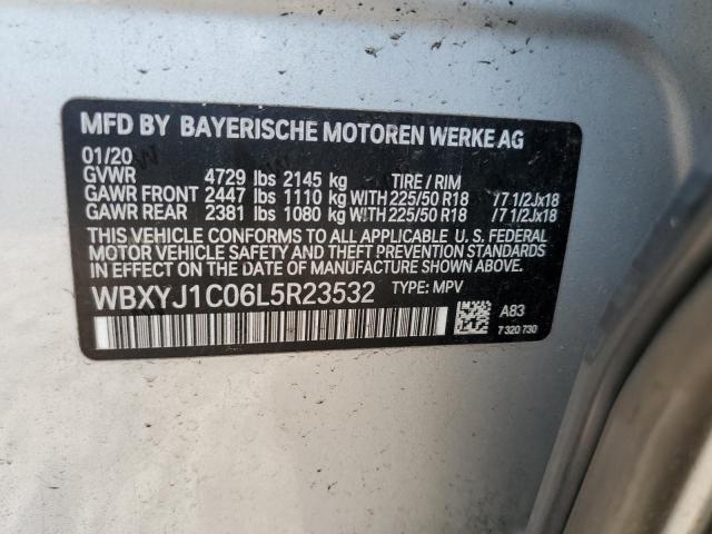 VIN WBXYJ1C06L5R23532 2020 BMW X2, Xdrive28I no.14