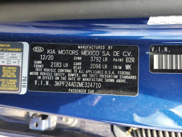 2021 KIA FORTE FE - 3KPF24AD2ME324710