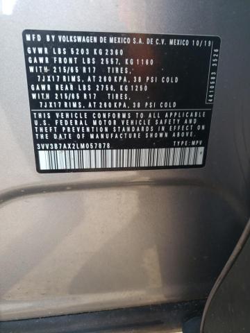 2020 VOLKSWAGEN TIGUAN SE - 3VV3B7AX2LM057878