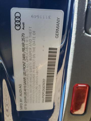 2019 AUDI A5 PRESTIG WAUFNDF52KA076707