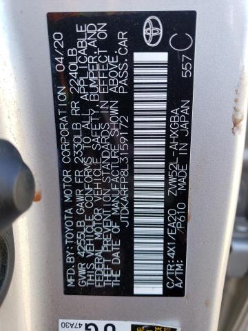 2020 TOYOTA PRIUS PRIM - JTDKARFP8L3159172