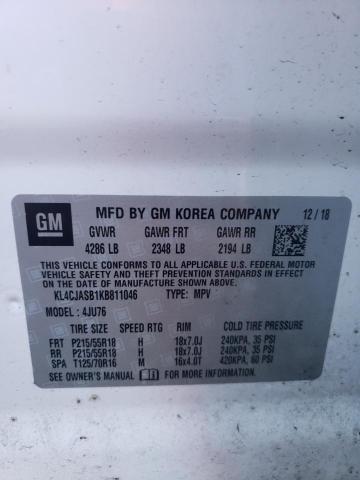 VIN KL4CJASB1KB811046 2019 Buick Encore, Preferred no.13