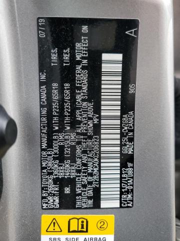 VIN 2T2BZMCA0KC206823 2019 Lexus RX, 350 Base no.13