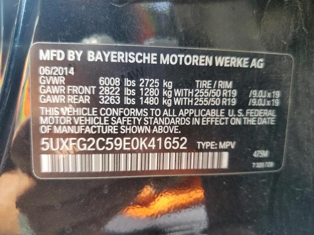 VIN 5UXFG2C59E0K41652 2014 BMW X6, Xdrive35I no.13