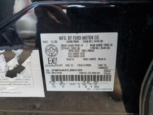 2020 FORD EDGE TITAN - 2FMPK4K91LBB41220