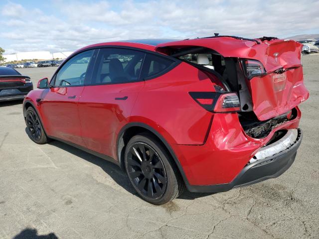 TESLA MODEL Y 2023 red  electric 7SAYGAEE0PF740624 photo #3