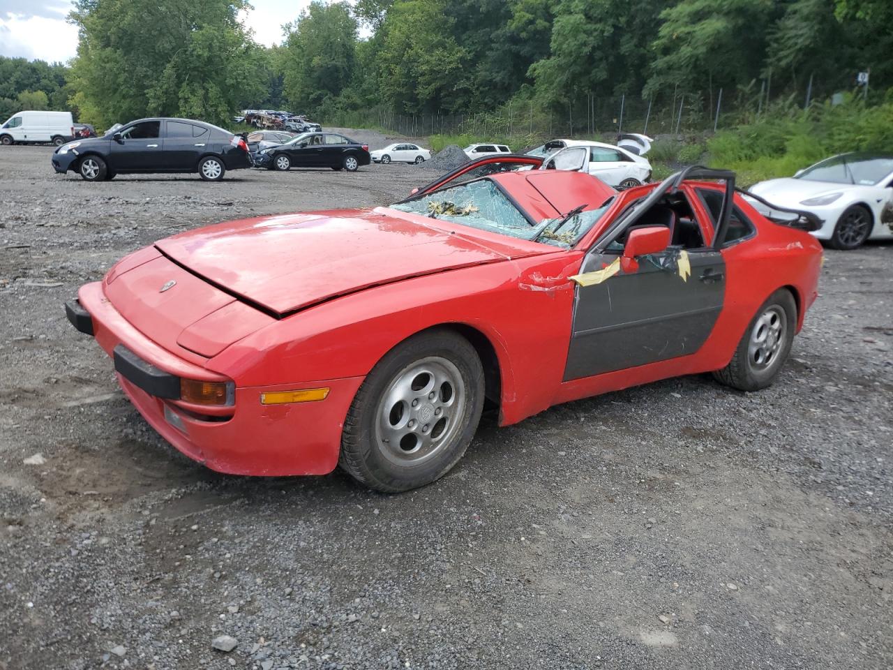 PORSCHE 944 1984 red coupe gas WP0AA0944EN455340 photo #1