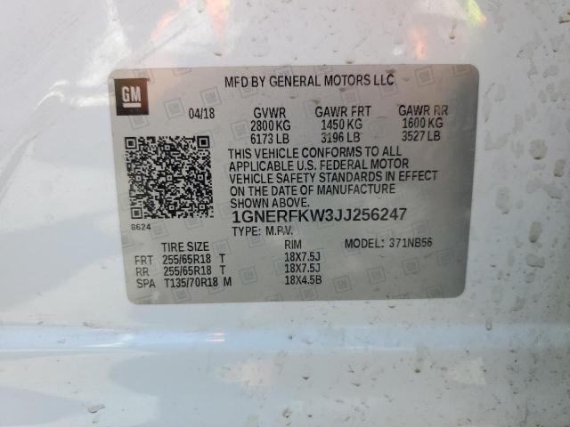2018 CHEVROLET TRAVERSE L - 1GNERFKW3JJ256247