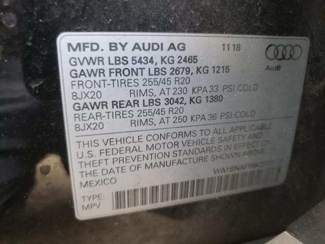 2019 AUDI Q5 PREMIUM - WA1BNAFY8K2029129