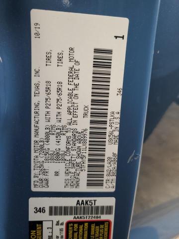 2020 TOYOTA TUNDRA CRE - 5TFHY5F11LX889976