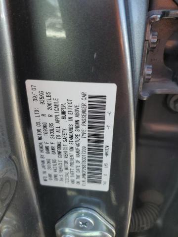 2008 HONDA ACCORD EXL JHMCP26878C017209  66800084