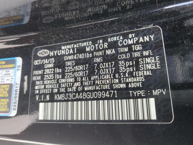 2016 HYUNDAI TUCSON LIM - KM8J3CA48GU099471