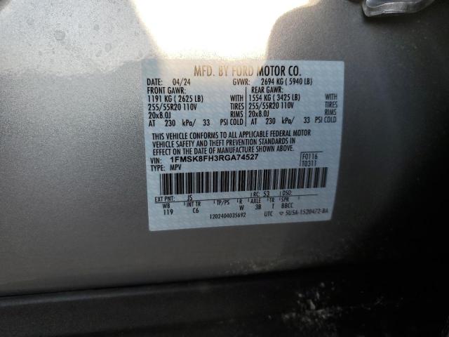 2024 FORD EXPLORER L 1FMSK8FH3RGA74527  65197604