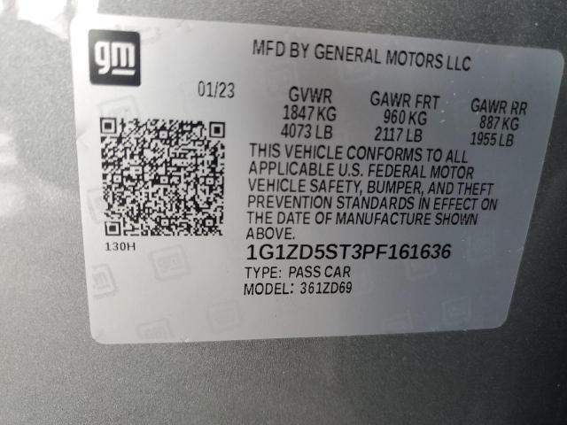 2023 CHEVROLET MALIBU LT - 1G1ZD5ST3PF161636