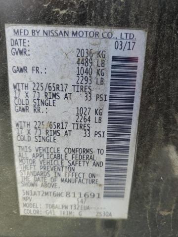 2017 NISSAN ROGUE S - 5N1AT2MT6HC811691