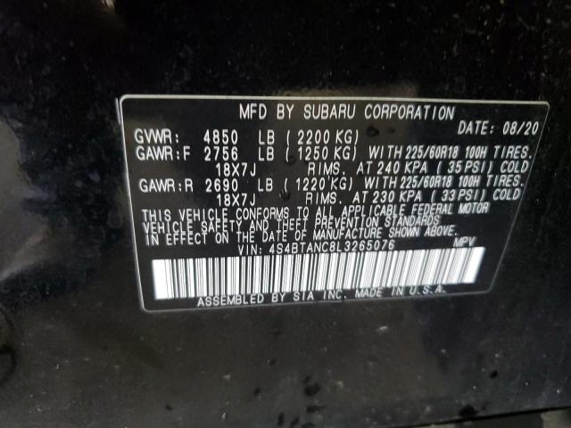 2020 SUBARU OUTBACK LI - 4S4BTANC8L3265076