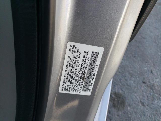 VIN 5FNRL5H92GB059500 2016 Honda Odyssey, Touring no.13