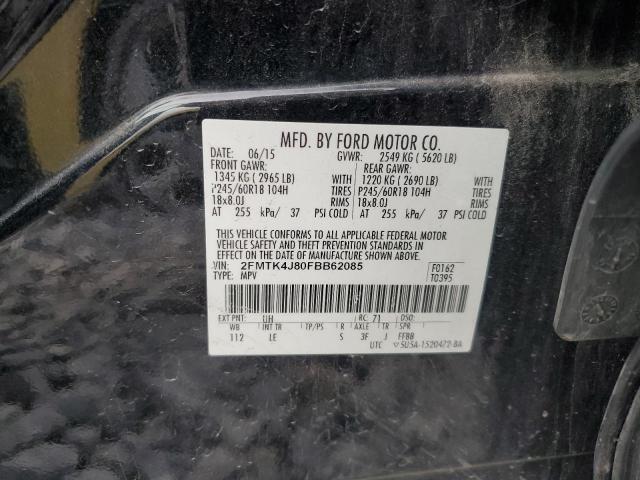 2015 FORD EDGE SEL - 2FMTK4J80FBB62085
