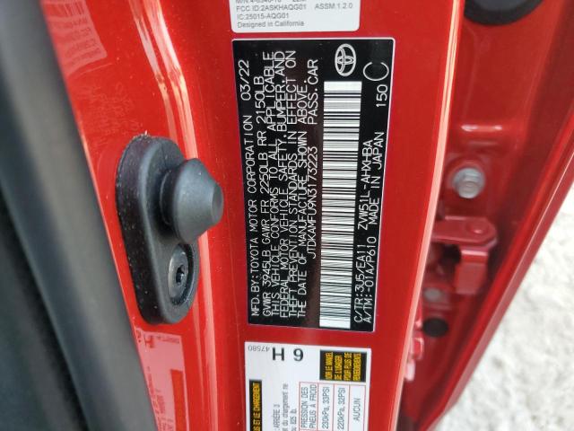 2022 TOYOTA PRIUS NIGH - JTDKAMFU9N3173223