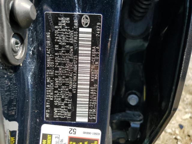 2018 TOYOTA CAMRY HYBR - 4T1B21HKXJU501725