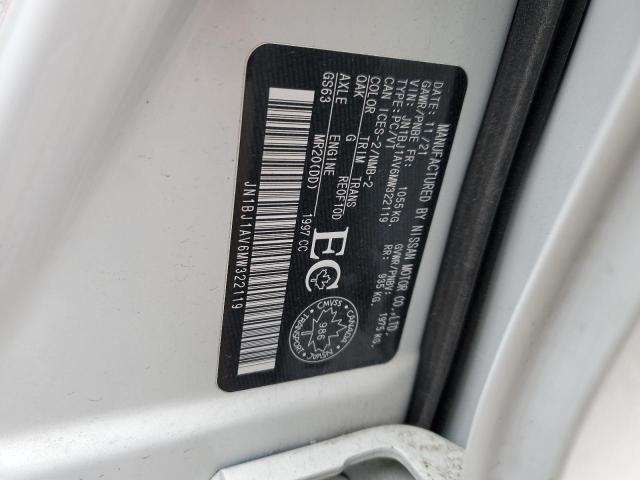 2021 NISSAN QASHQAI JN1BJ1AV6MW322119