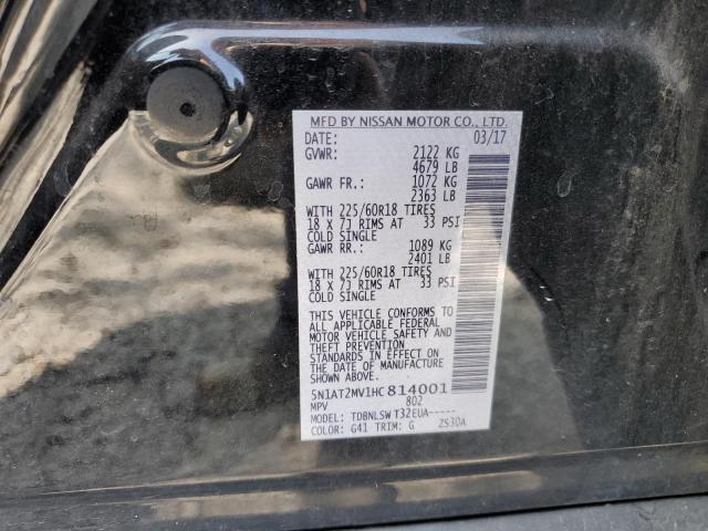 2017 NISSAN ROGUE SV - 5N1AT2MV1HC814001