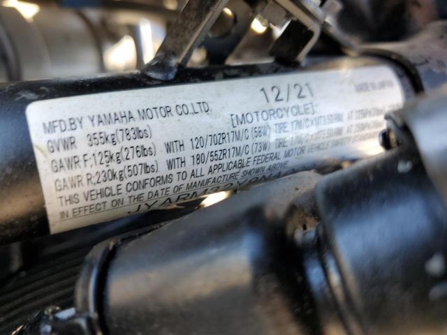 2022 YAMAHA MT07 JYARM32Y9NA000799