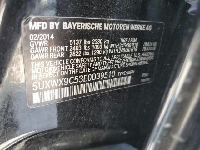 VIN 5UXWX9C53E0D39510 2014 BMW X3, Xdrive28I no.13