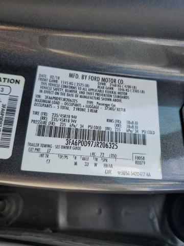 VIN 3FA6P0D97JR206325 2018 Ford Fusion, Titanium/Pl... no.12