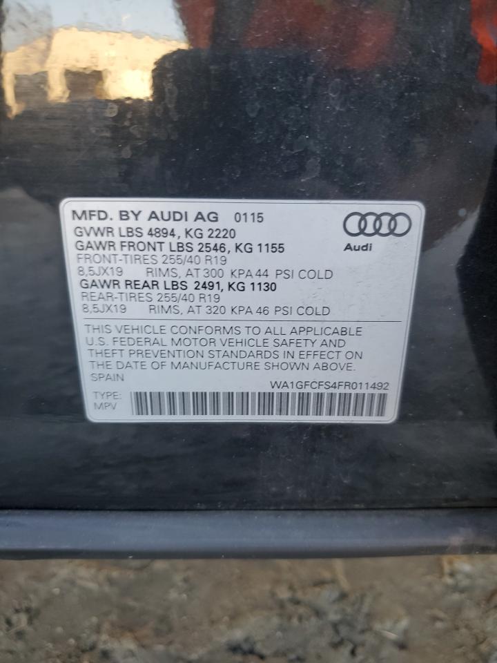 Lot #2943176477 2015 AUDI Q3 PRESTIG