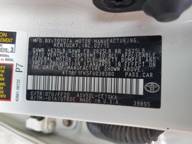 VIN 4T1BF1FK5FU039380 2015 Toyota Camry, LE no.13