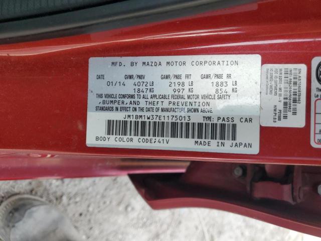 VIN JM1BM1W37E1175013 2014 Mazda 3, Grand Touring no.13