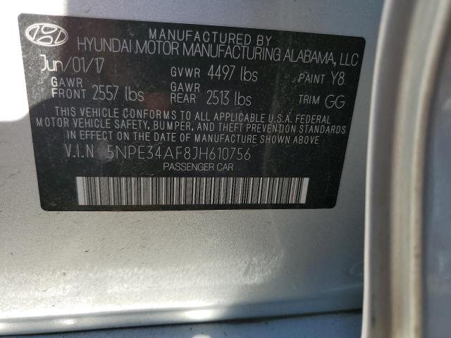 2018 HYUNDAI SONATA SPO - 5NPE34AF8JH610756