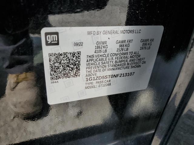 2022 CHEVROLET MALIBU LT - 1G1ZD5ST0NF213107