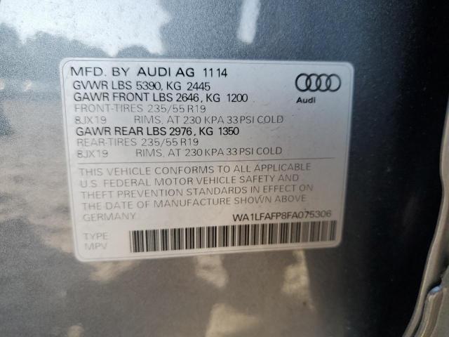 VIN WA1LFAFP8FA075306 2015 Audi Q5, Premium Plus no.14