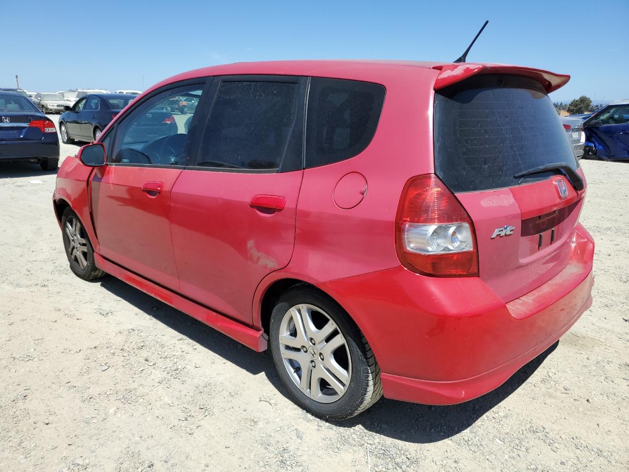 HONDA FIT SPORT 2008 red  gas JHMGD38678S059235 photo #3