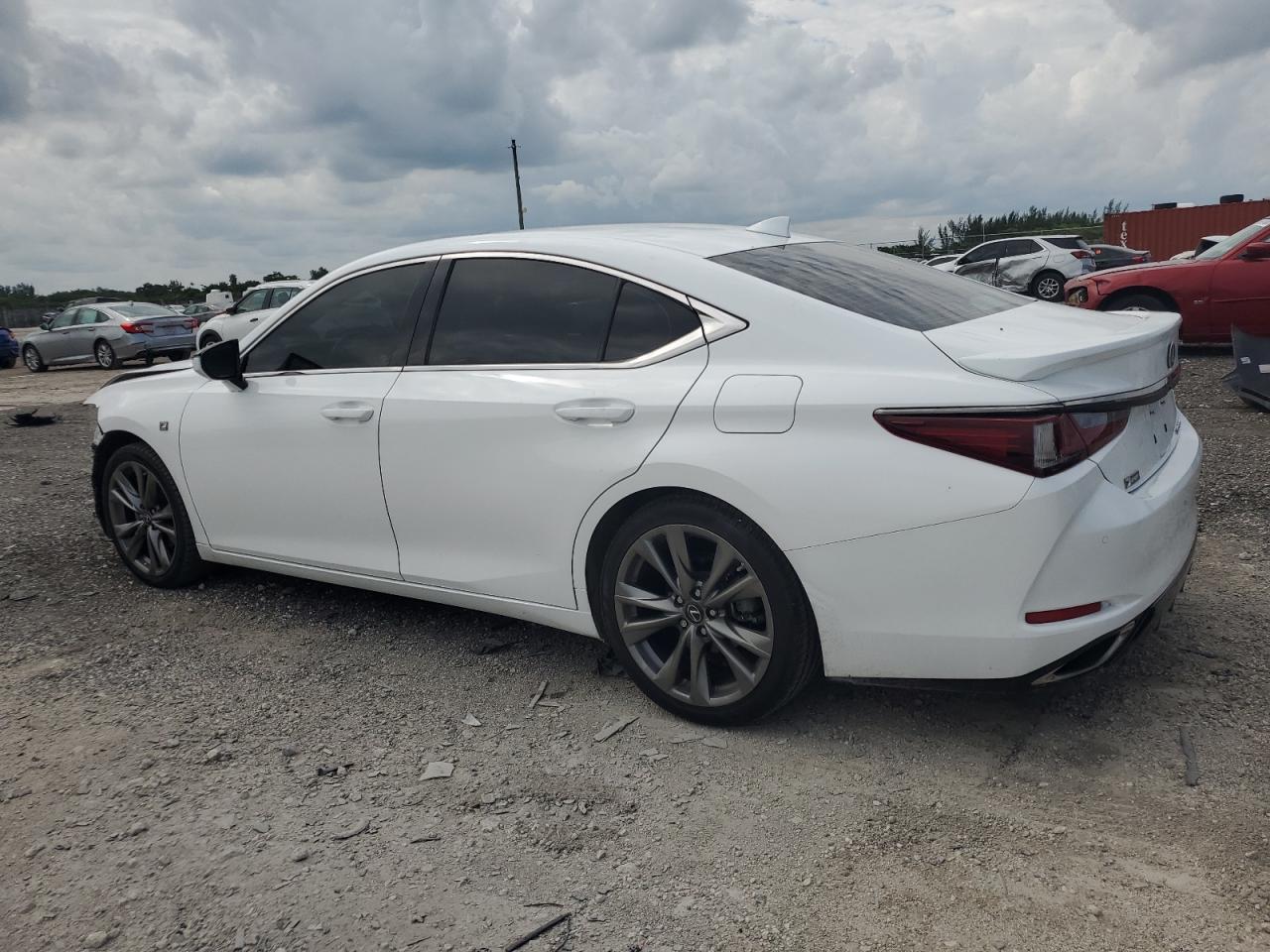 LEXUS ES 350 F S 2020 white  gas 58AGZ1B14LU059196 photo #3