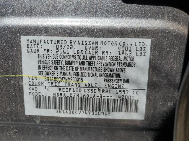 2022 NISSAN SENTRA SV - 3N1AB8CV7NY300915
