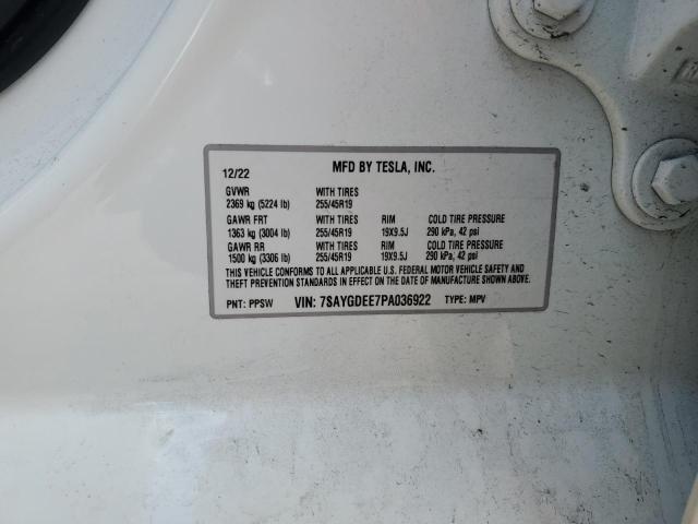 2023 TESLA MODEL Y - 7SAYGDEE7PA036922