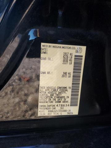 2017 NISSAN ALTIMA 2.5 - 1N4AL3AP5HC478634