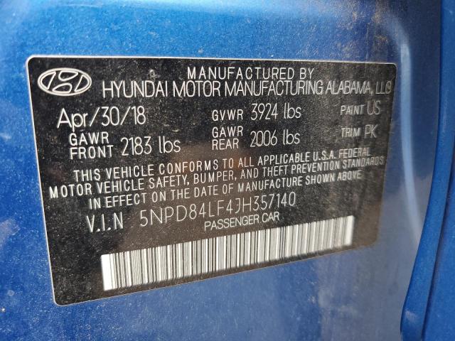2018 HYUNDAI ELANTRA SE - 5NPD84LF4JH357140