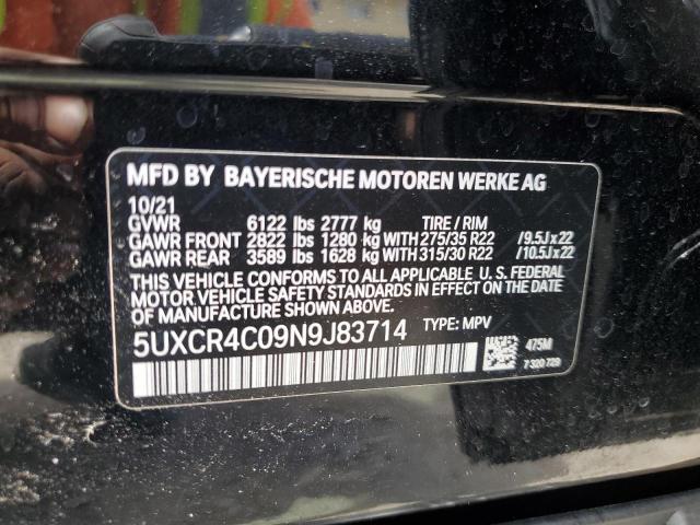 VIN 5UXCR4C09N9J83714 2022 BMW X5, Sdrive 40I no.14