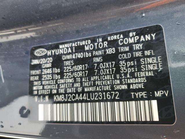 2020 HYUNDAI TUCSON SE - KM8J2CA44LU231672