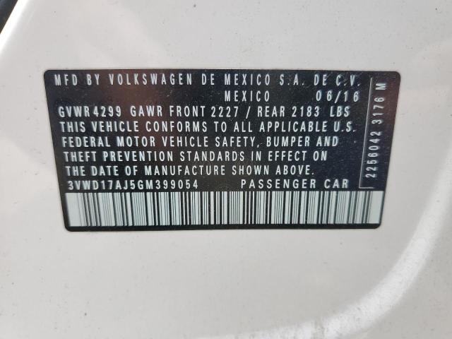 2016 VOLKSWAGEN JETTA SPOR - 3VWD17AJ5GM399054