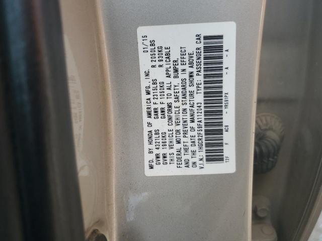 2015 HONDA ACCORD SPO - 1HGCR2F59FA112043
