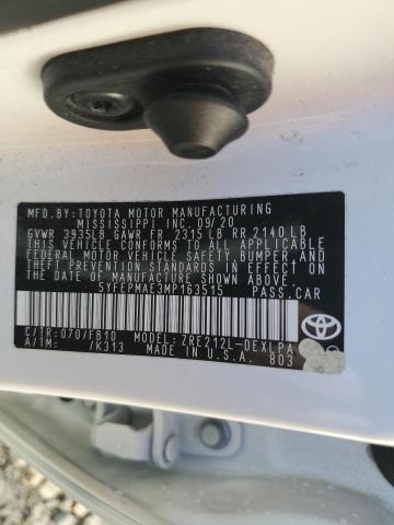 2021 TOYOTA COROLLA LE - 5YFEPMAE3MP163515