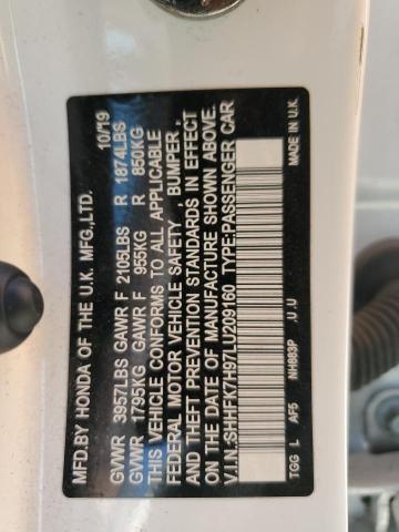 2020 HONDA CIVIC SPOR - SHHFK7H97LU209160