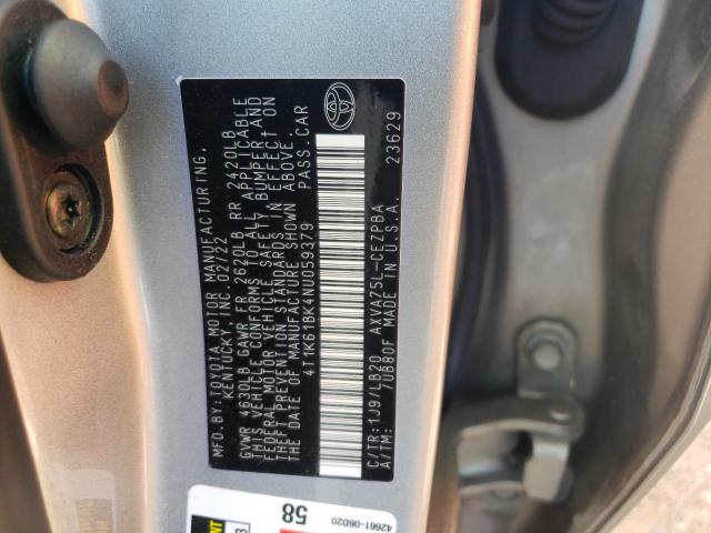 VIN 4T1K61BK4NU059379 2022 Toyota Camry, Xse no.13