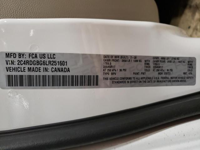 2020 DODGE GRAND CARA - 2C4RDGBG6LR251601