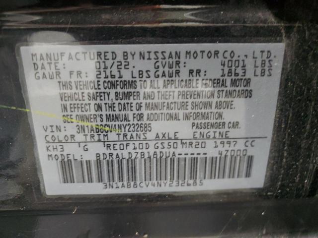 VIN 3N1AB8CV4NY232685 2022 Nissan Sentra, SV no.13